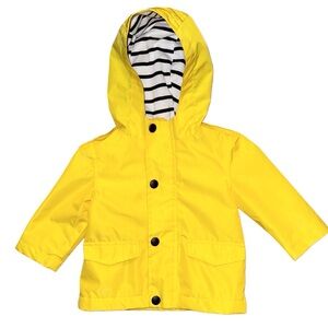 Joe Fresh Infant Yellow Rain Coat Size 3-6 Months